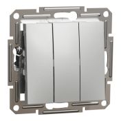 Троен еднополюсен ключ Schneider Asfora EPH2100161 - Алуминий