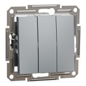 Троен еднополюсен ключ Schneider Asfora EPH2100162 - Стомана