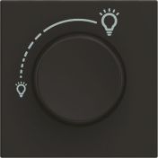 Ротативен димер LED 2 модул Bticino Classia RG4415 - Черен