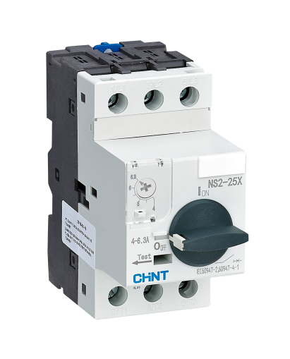 Моторна защита NS2-25X-1A - 3P, 1-1.6A, 0.37kW/400V