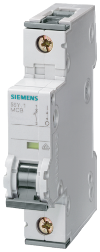 Автоматичен прекъсвач Siemens 5SY6102-7 1P, 2A, крива C, 6kA