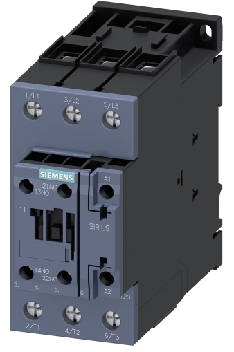 Контактор Siemens 3RT2035-1AP00 -  3P, 40A, 18.5kW/400V, 1NC+1NO, AC 230V, 50Hz, S2