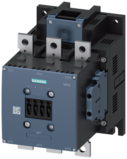 Контактор Siemens 3RT1064-6AP36 -  3P, 225A, 110kW/400V, 2NC+2NO, AC 230V, 50Hz, S10