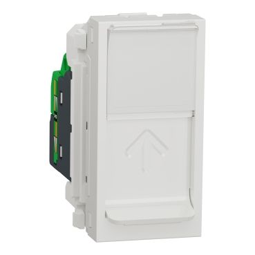 Розетка 1 модул RJ45 UTP cat.5e Schneider Unica NU341018 - Бял