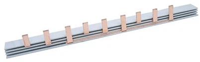 Захранващ пинов гребен Tosun BUSBAR - 3P, 10mm2/63A, 19 прекъсвача