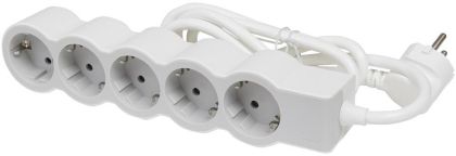 Разклонител 5xШуко 3м. кабел 3х1.5mm2 Legrand 694563 - Бяло/светлосиво