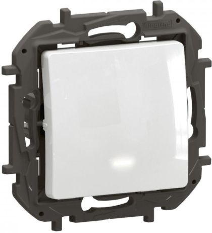 Девиаторен ключ със светлинен индикатор Legrand Niloe New NP2211WH - Бял