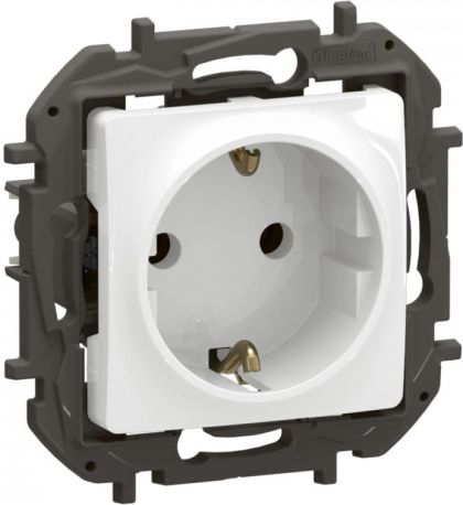 Контакт Шуко 16A с детска защита Legrand Niloe New NP3122WH - Бял