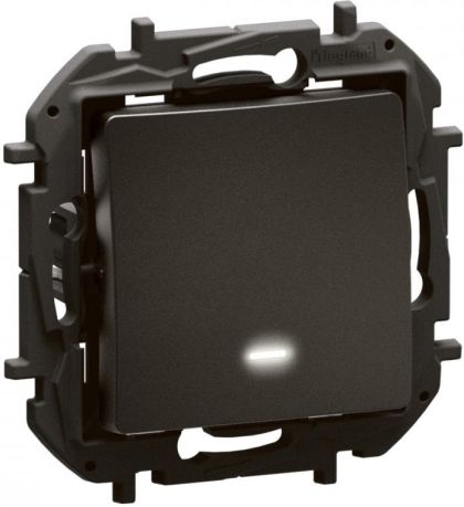 Девиаторен ключ със светлинен индикатор Legrand Niloe New NP2211BK - Черен