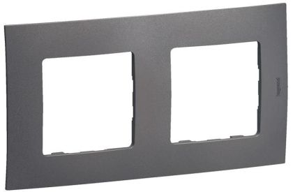 Двойна рамка Legrand Niloe New NP112MG - Сив