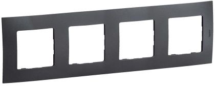 Четворна рамка Legrand Niloe New NP114GR - Тъмно сив