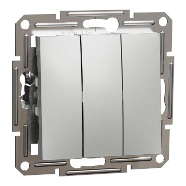 Троен еднополюсен ключ Schneider Asfora EPH2100161 - Алуминий