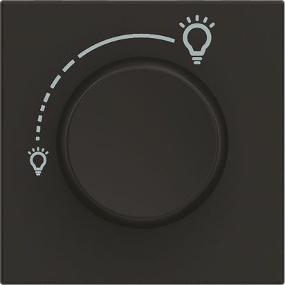 Ротативен димер LED 2 модул Bticino Classia RG4415 - Черен