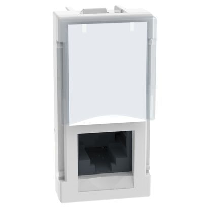 Розетка 1 модул RJ45 UTP cat.5e Bticino Light Now YW4279C5E - Бял мат