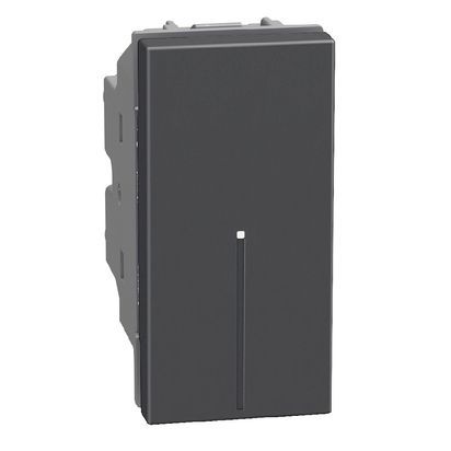 Девиаторен ключ 1 модул аксиален Bticino Light Now YD4053A - Графит мат