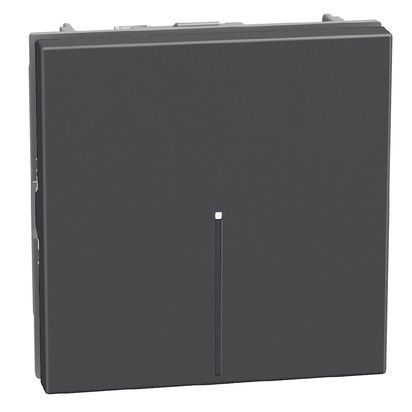 Кръстат ключ 2 модула аксиален Bticino Light Now YD4054M2  - Графит мат