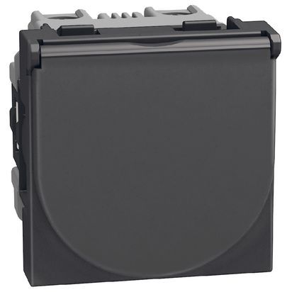 Контакт Шуко 16A с детска защита и капак Bticino Light Now YD4141P - Графит мат
