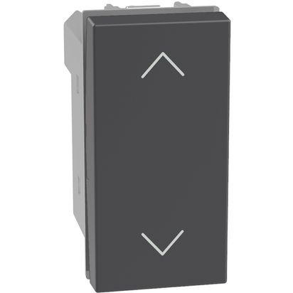 Ключ за щори 1 модул  Bticino Light Now YD4027N - Графит мат