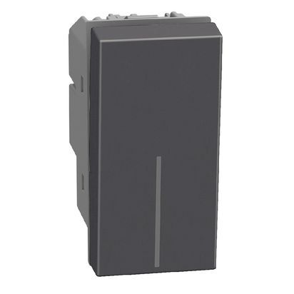 Ключ за бойлер 16А 2Р 1 модул Bticino Light Now YD4002 - Графит мат