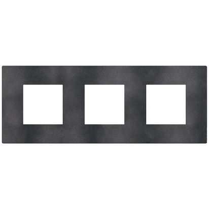 Тройна рамка Bticino Light Now YA4802M3DS - Сив меланж