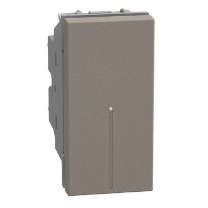 Лихт бутон 1 модул аксиален Bticino Light Now YG4055A - Камък мат