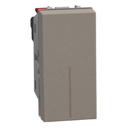 Еднополюсен ключ 1 модул конвенционален Bticino Light Now YG4001A- Камък мат