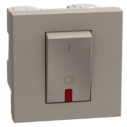 Ключ за бойлер 32А 2Р с LED индикация 2 модула Bticino Light Now YG4011 - Камък мат