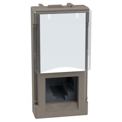 Розетка 1 модул RJ45 UTP cat.6 Bticino Light Now YG4279C6 - Камък мат