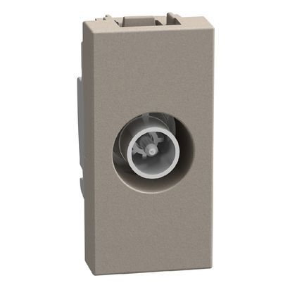 Розетка 1 модул TV коаксиал Bticino Classia YG4202D - Камък мат