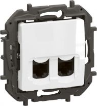 Розетка 2xRJ45 UTP cat.6 Legrand Niloe New NP4334WH - Бял