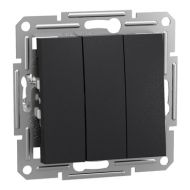 Троен еднополюсен ключ Schneider Asfora EPH2100171 - Антрацит