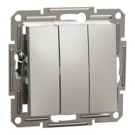 Троен еднополюсен ключ Schneider Asfora EPH2100169 - Бронз