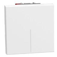 Еднополюсен ключ 2 модула конвенционален Bticino Light Now YW4001M2A  - Бял мат