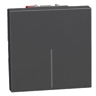 Кръстат ключ 2 модула конвенционален Bticino Light Now YD4004M2  - Графит мат