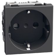 Контакт Шуко 16A с детска защита Bticino Light Now YD4141 - Графит мат