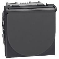 Контакт Шуко 16A с детска защита и капак Bticino Light Now YD4141P - Графит мат