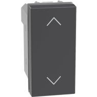 Ключ за щори 1 модул  Bticino Light Now YD4027N - Графит мат