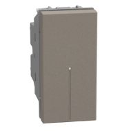 Еднополюсен ключ 1 модул аксиален Bticino Light Now YG4051A - Камък мат