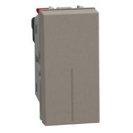 Еднополюсен ключ 1 модул конвенционален Bticino Light Now YG4001A- Камък мат