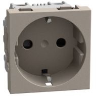 Контакт Шуко 16A с детска защита Bticino Light Now YG4141 - Камък мат