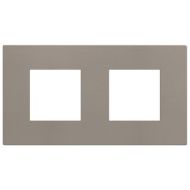 Двойна рамка Bticino Light Now YA4802M2GG - Камък