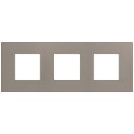 Тройна рамка Bticino Light Now YA4802M3GG - Камък